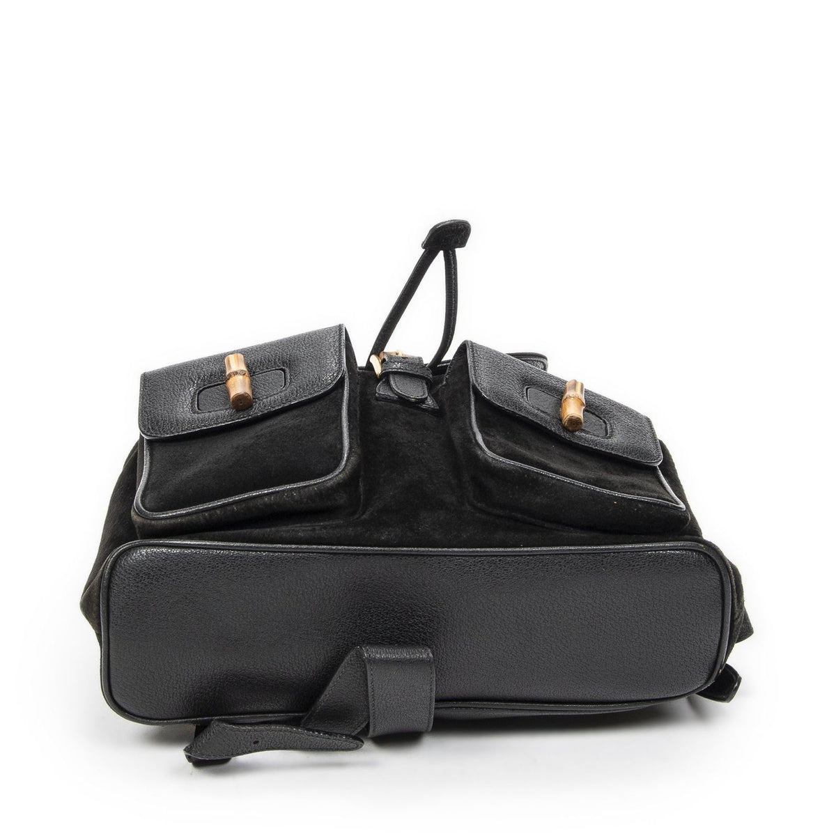 Gucci Rajibanbu Backpack Black Suede Leather — view 6