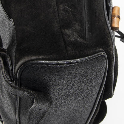 Gucci Rajibanbu Backpack Black Suede Leather — view 7