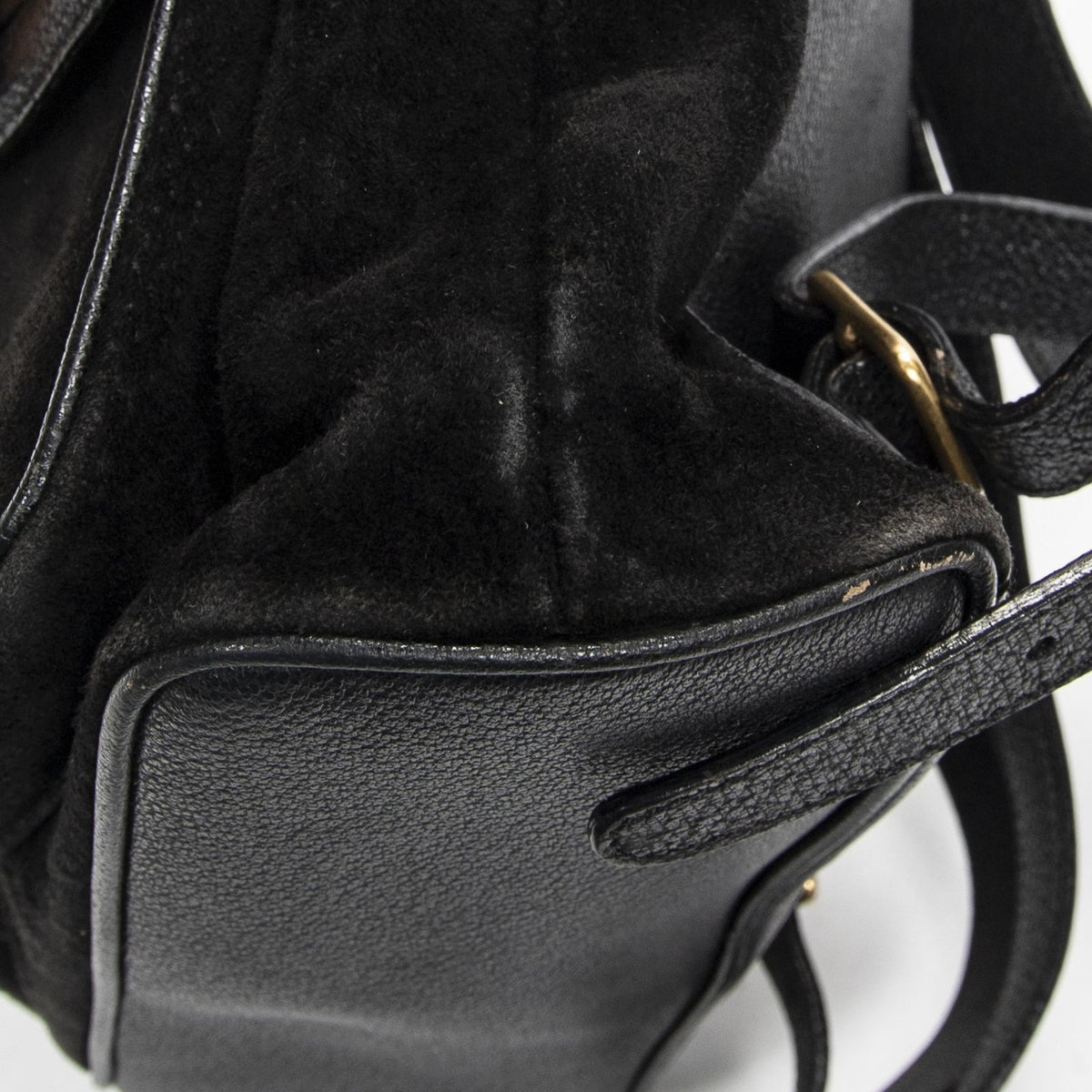 Gucci Rajibanbu Backpack Black Suede Leather — view 8