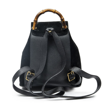 Gucci Minibumbu Backpack Black Suede Leather — view 5