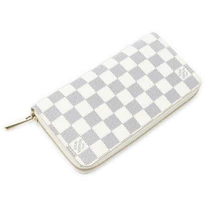 Louis Vuitton Zippy Wallet Ivory Damier Azur — view 2