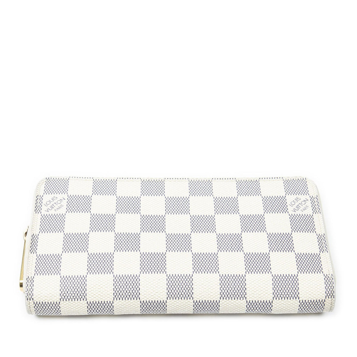 Louis Vuitton Zippy Wallet Ivory Damier Azur — view 3