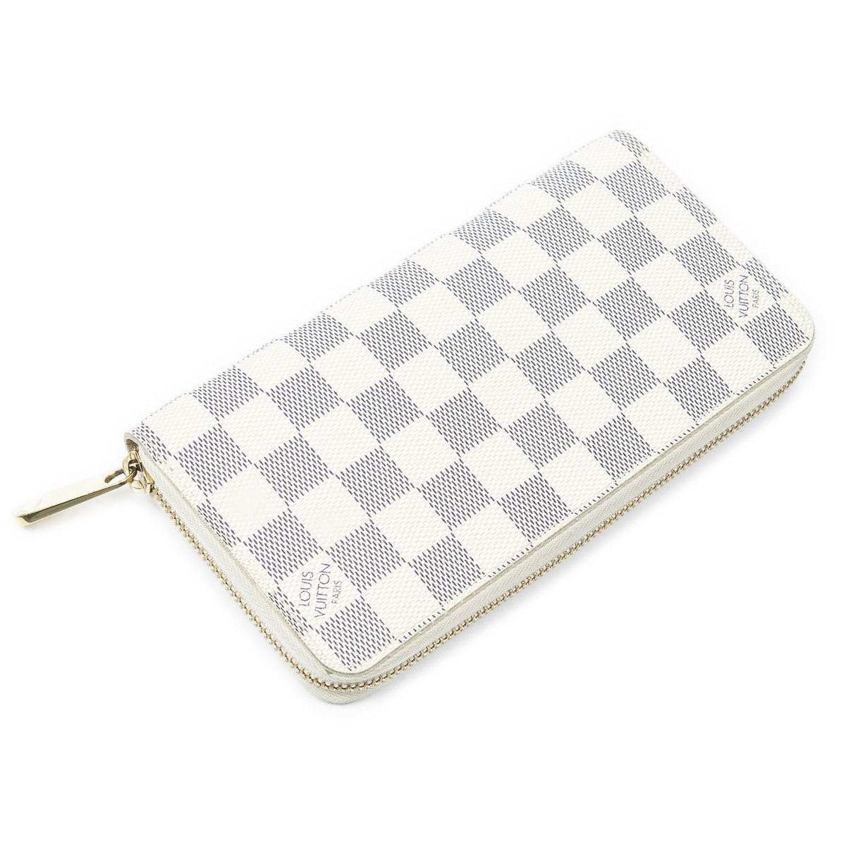 Louis Vuitton Zippy Wallet Ivory Damier Azur — view 7