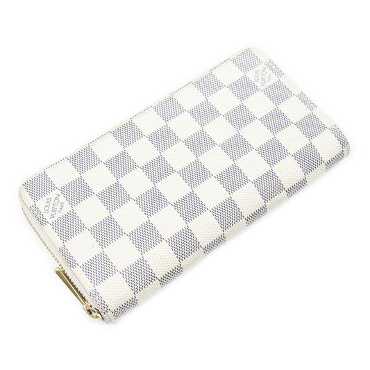 Louis Vuitton Zippy Wallet Ivory Damier Azur