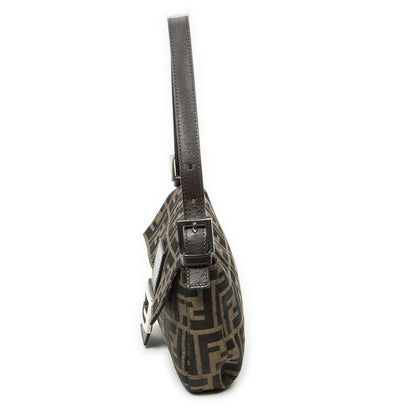 Fendi Baguette Khaki Dark Brown Zucca Canvas — view 3
