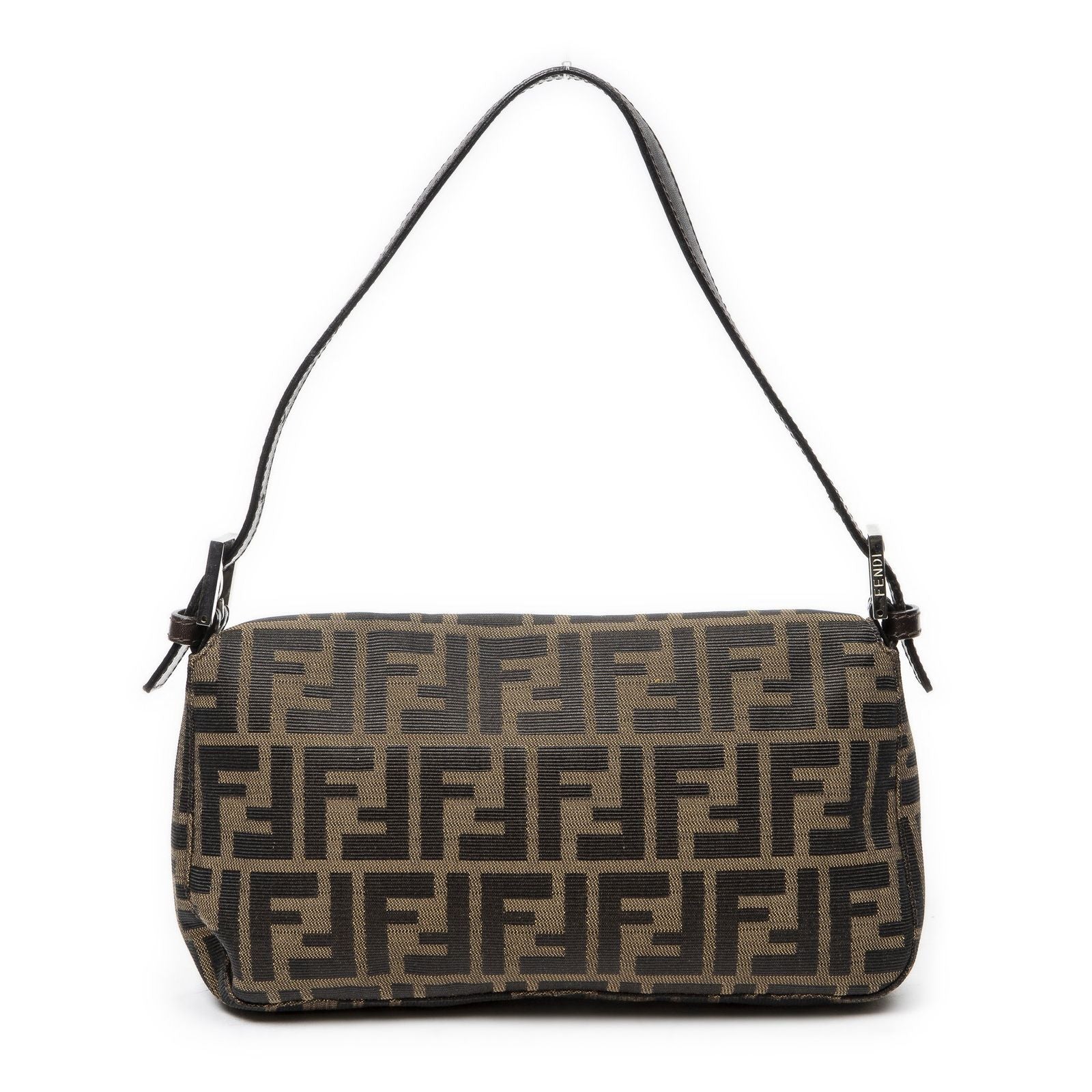 Fendi Baguette Khaki Dark Brown Zucca Canvas — view 5