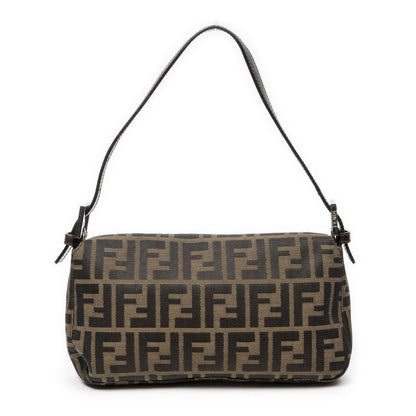 Fendi Baguette Khaki Dark Brown Zucca Canvas — view 5