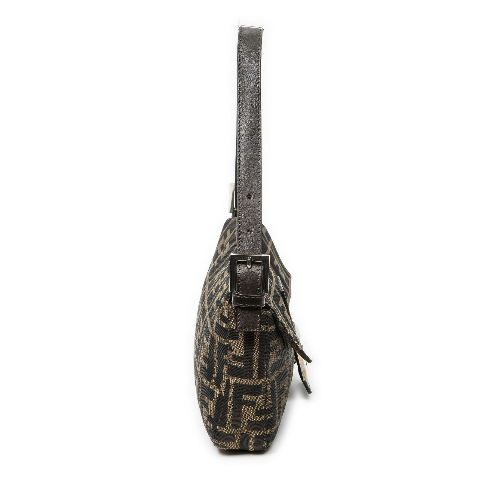 Fendi Baguette Khaki Dark Brown Zucca Canvas — view 4
