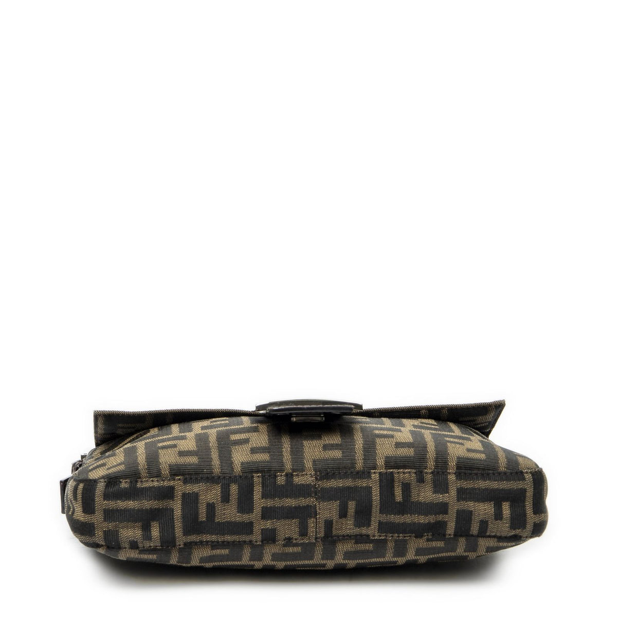 Fendi Baguette Khaki Color Brown Zucca Canvas Messenger Bag — view 6