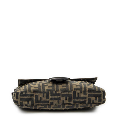 Fendi Baguette Khaki Color Brown Zucca Canvas Messenger Bag — view 6