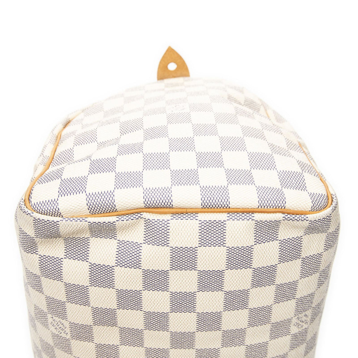 Louis Vuitton Speedy Ivory Damier Azur Handbag — view 7