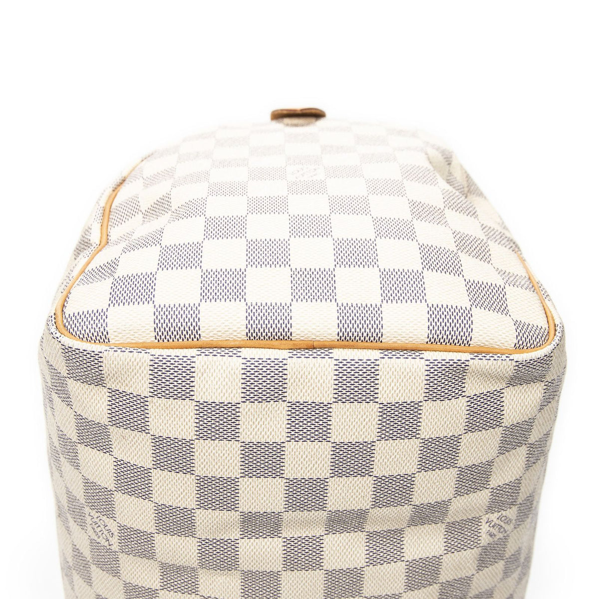 Louis Vuitton Speedy Ivory Damier Azur Handbag — view 8