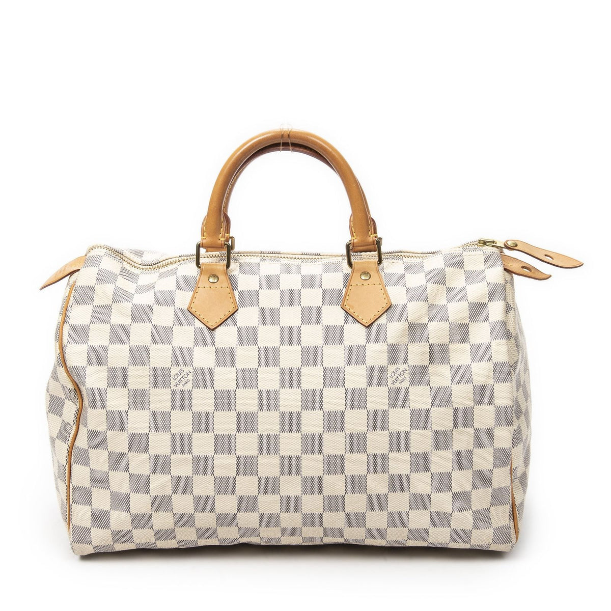 Louis Vuitton Speedy Ivory Damier Azur Handbag