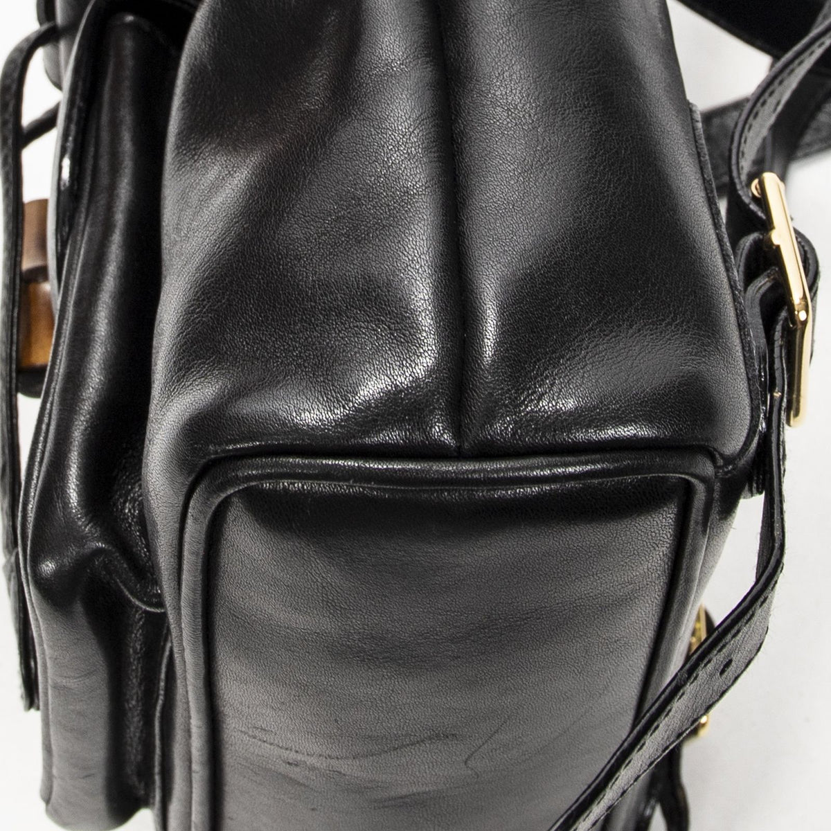 Gucci Minibumbu Backpack Black Calfskin Leather — view 8