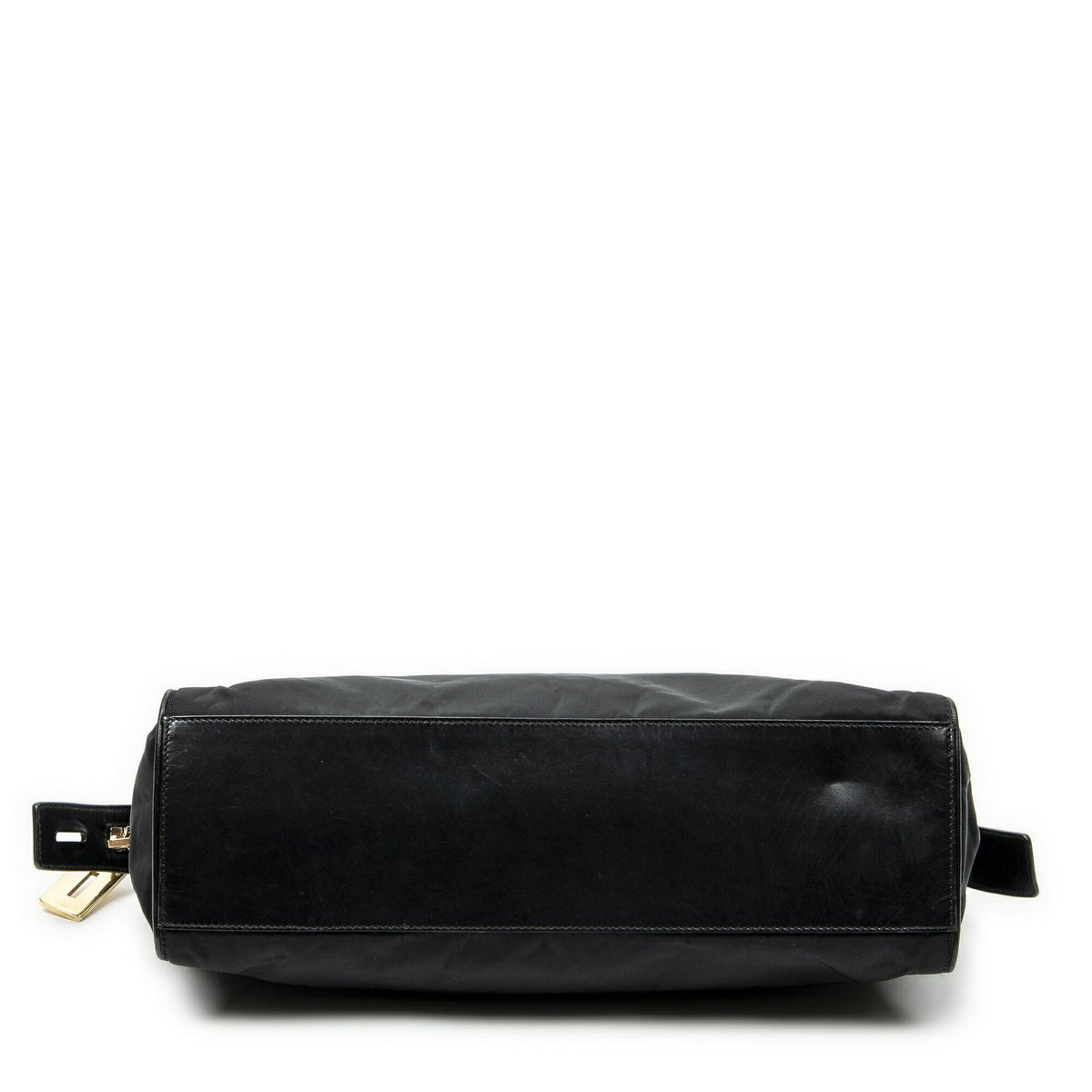 Prada Horizontal Boston Black Nylon Canvas Messenger Bag — view 6