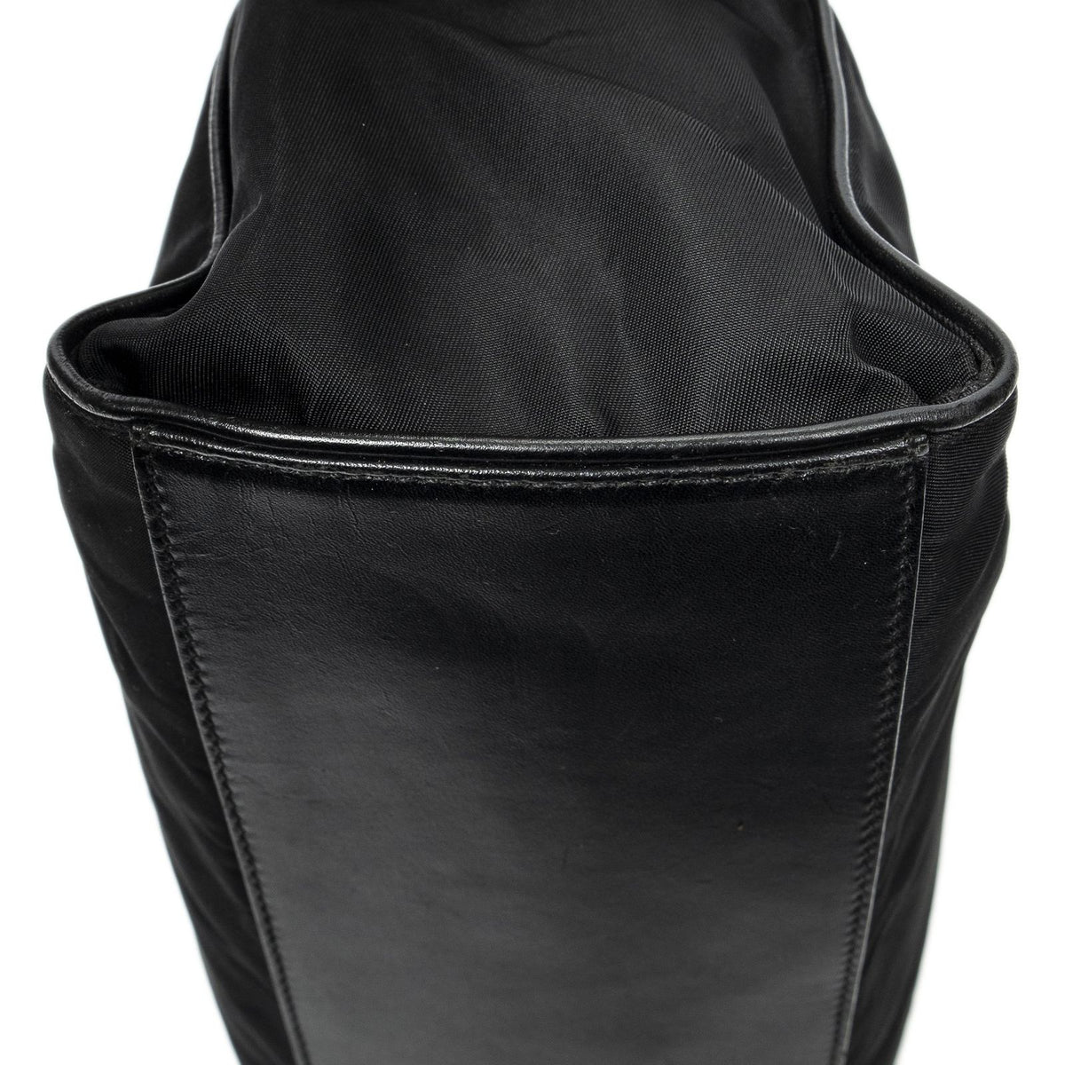 Prada Horizontal Boston Black Nylon Canvas Messenger Bag — view 7