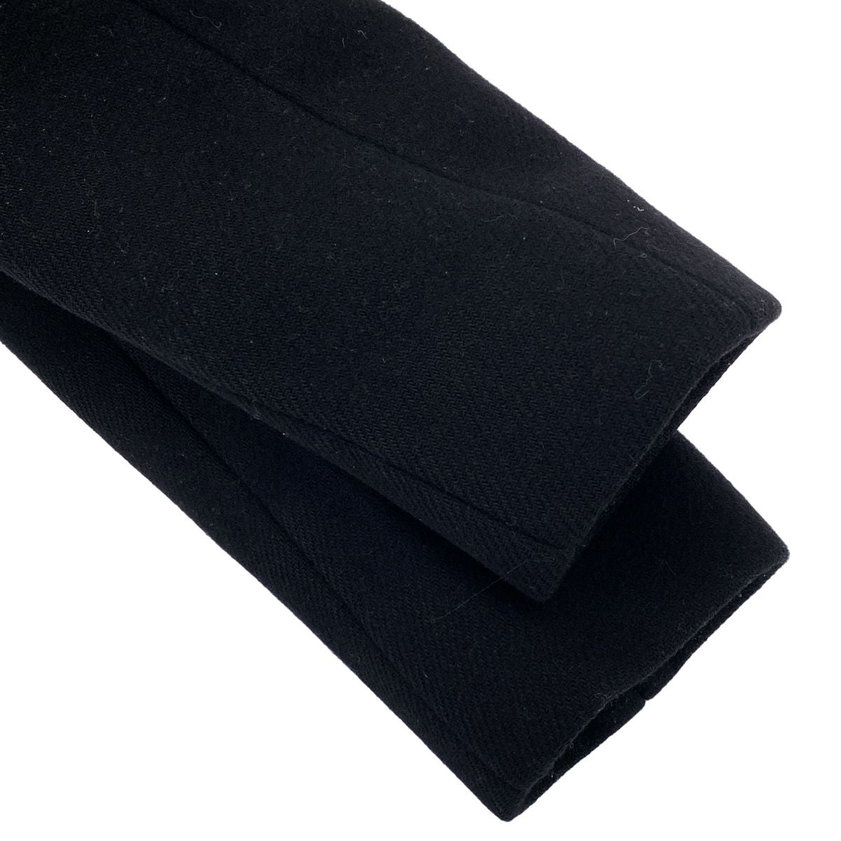 Prada Color Block Long Coat Black 38 — view 5