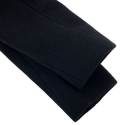 Prada Color Block Long Coat Black 38 — view 5