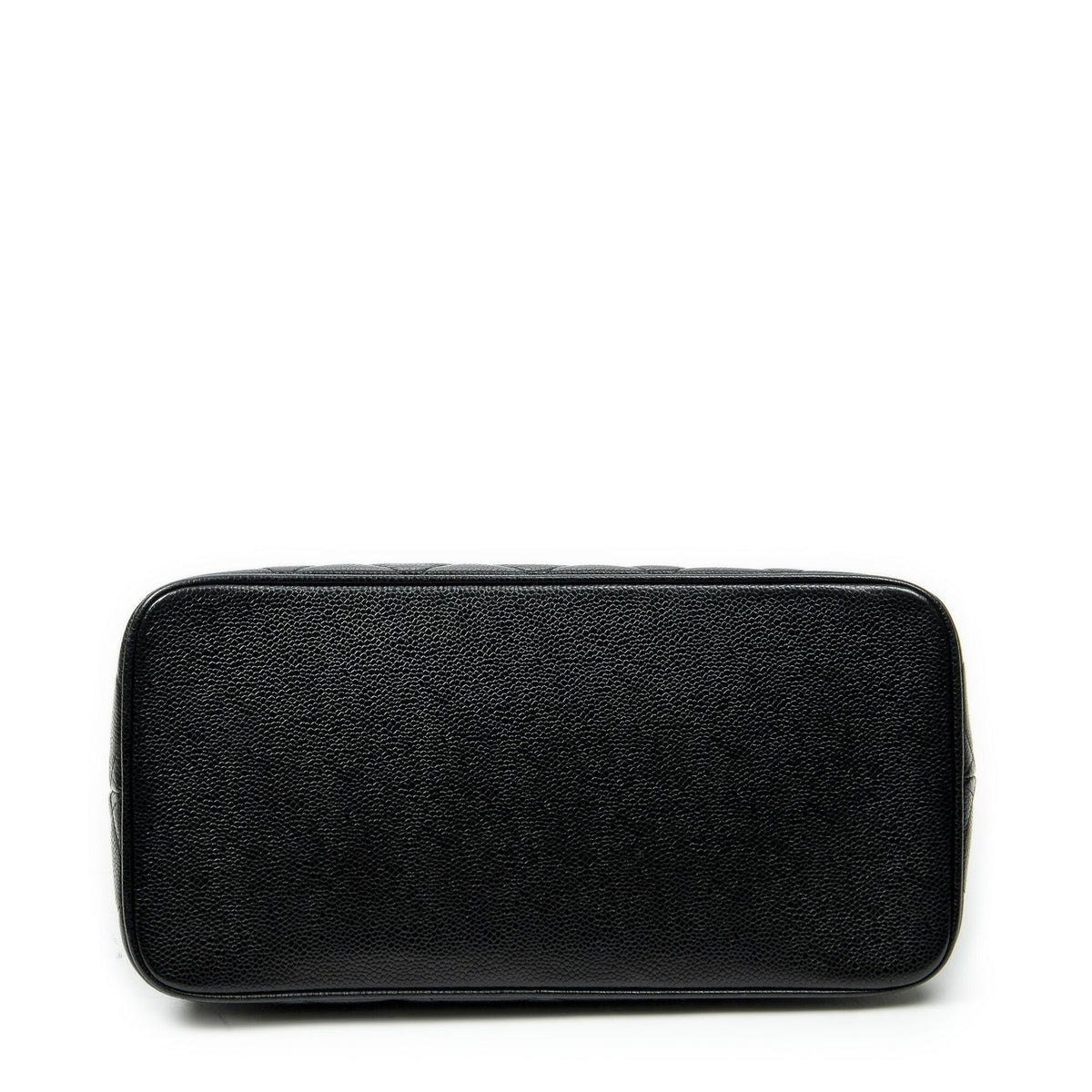 Chanel Timeless Medallion Tote Bag Black Quilted Caviar Leather — view 6