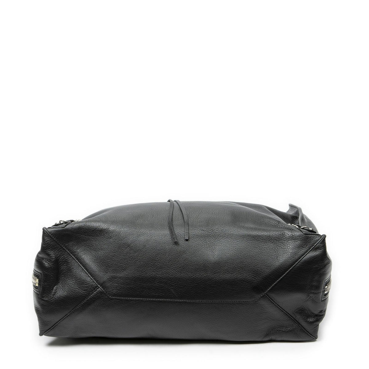 Balenciaga Papier A6 Zip Around Tote Bag Black Gray Calfskin Leather — view 6