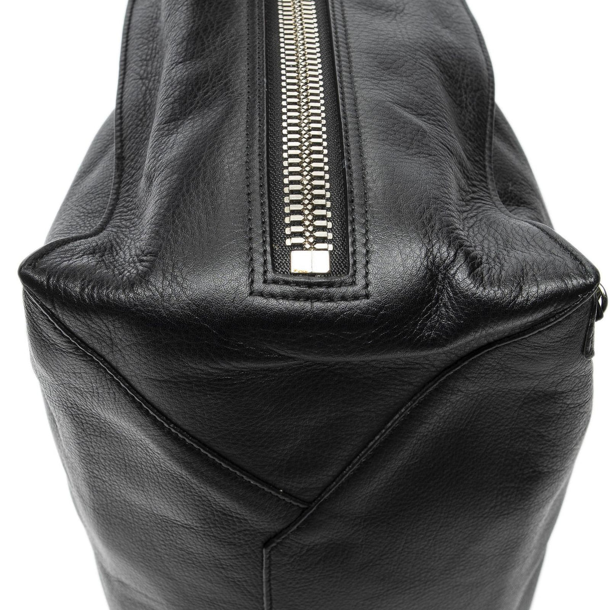 Balenciaga Papier A6 Zip Around Tote Bag Black Gray Calfskin Leather — view 7