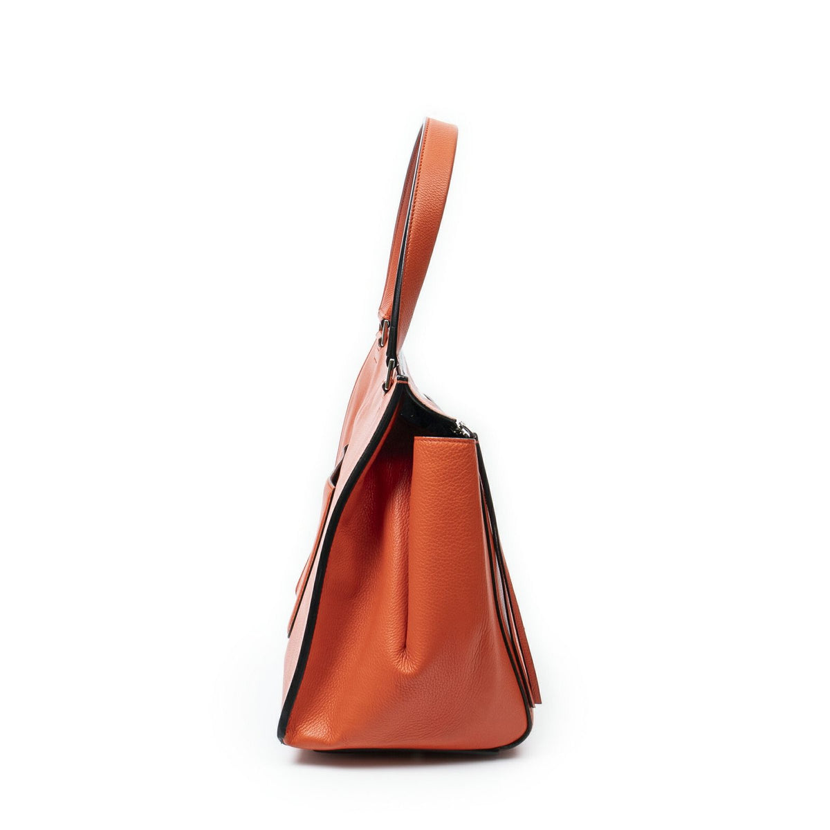 Celine Edge Bag Orange Calfskin Leather — view 4