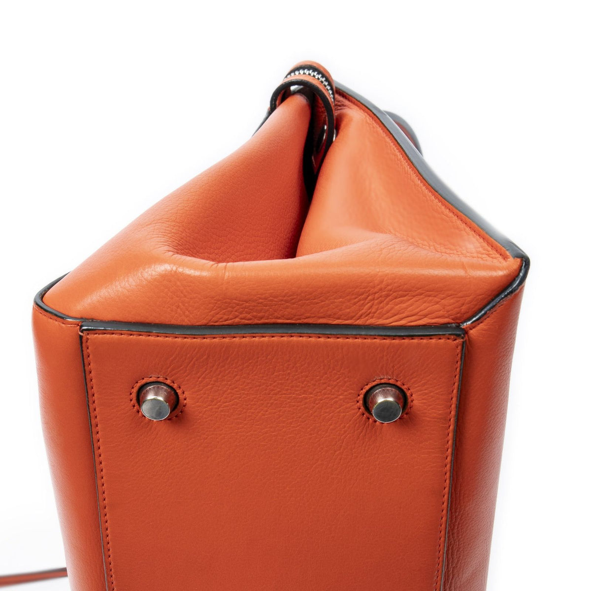 Celine Edge Bag Orange Calfskin Leather — view 7