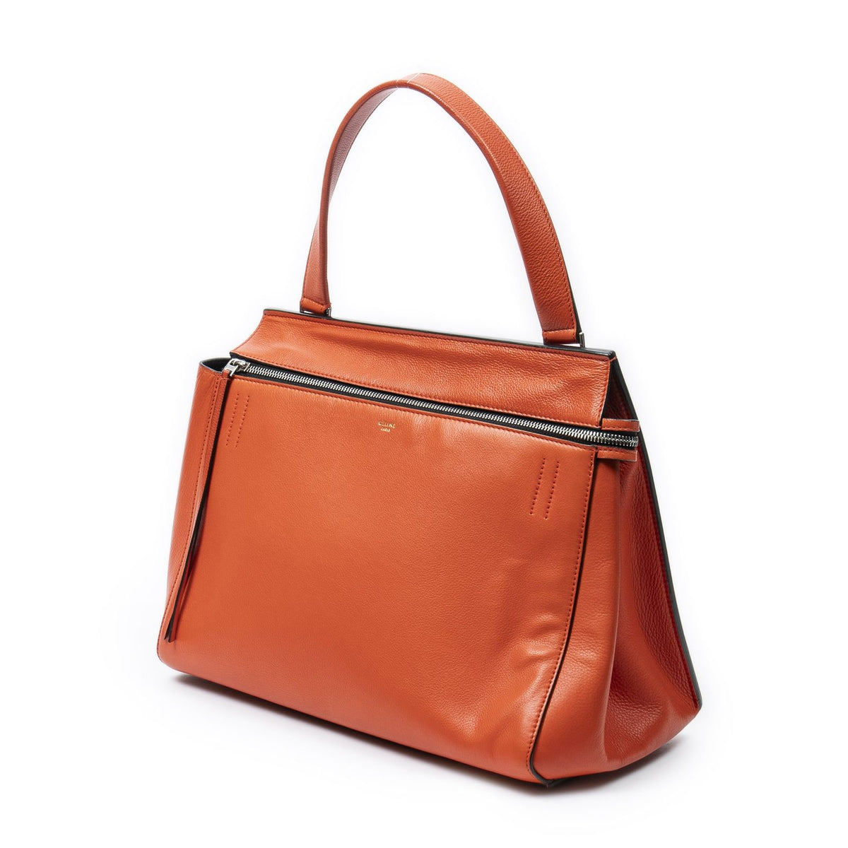 Celine Edge Bag Orange Calfskin Leather — view 2