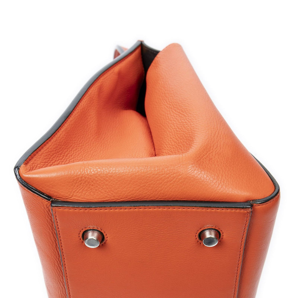 Celine Edge Bag Orange Calfskin Leather — view 8