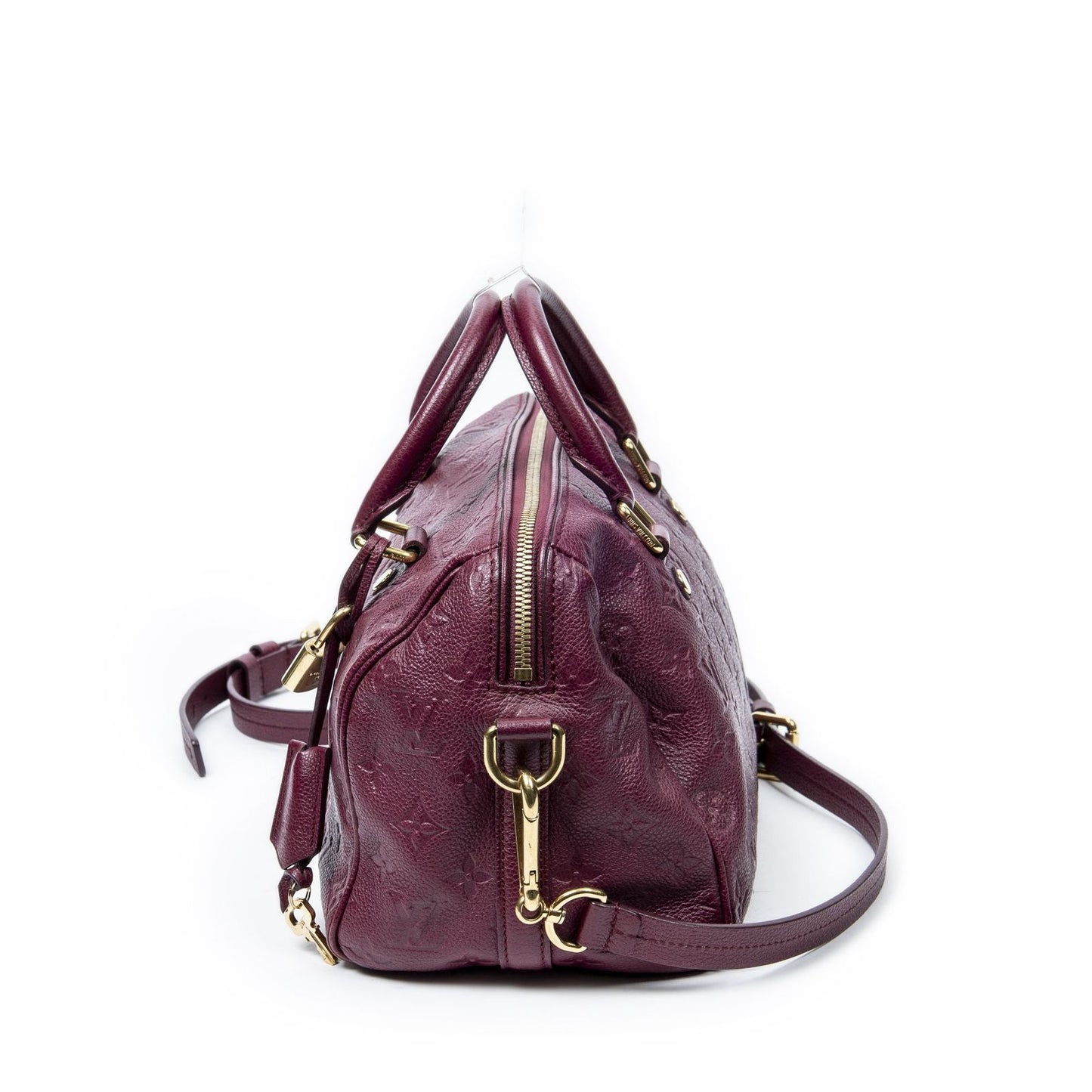 Louis Vuitton Speedy Bandouliere Raisin Monogram Empreinte Handbag — view 4