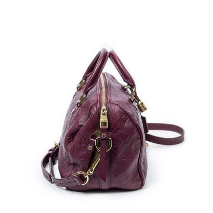 Louis Vuitton Speedy Bandouliere Raisin Monogram Empreinte Handbag — view 3