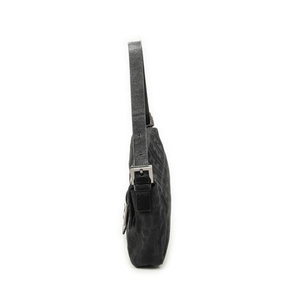Fendi Baguette Black Zucca Canvas Messenger Bag — view 3