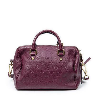 Louis Vuitton Speedy Bandouliere Raisin Monogram Empreinte Handbag — view 5