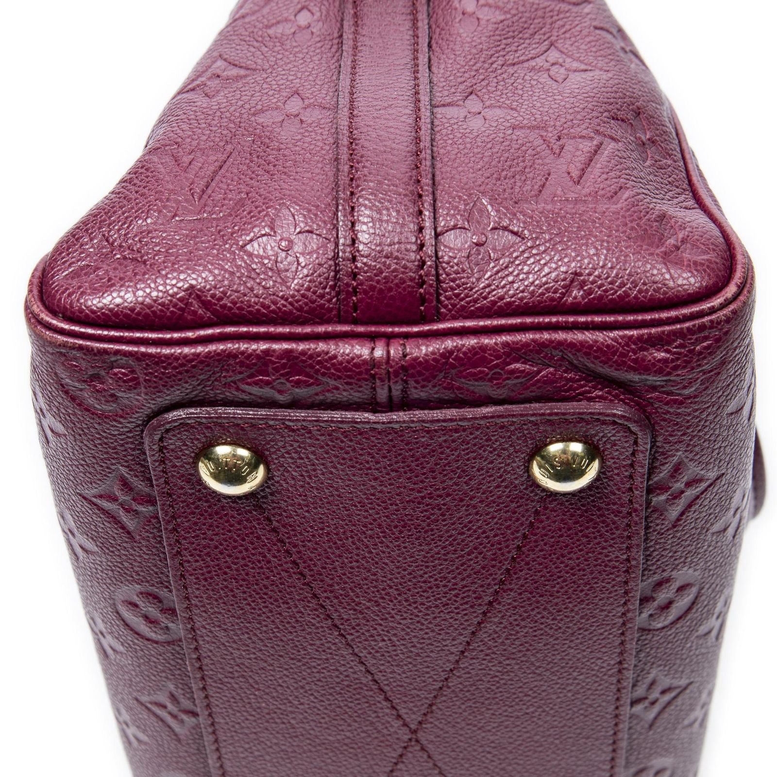 Louis Vuitton Speedy Bandouliere Raisin Monogram Empreinte Handbag — view 7