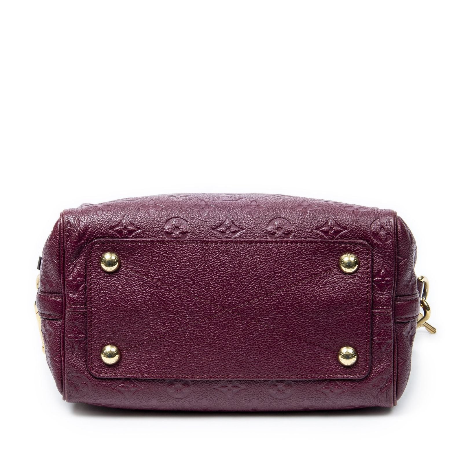 Louis Vuitton Speedy Bandouliere Raisin Monogram Empreinte Handbag — view 6