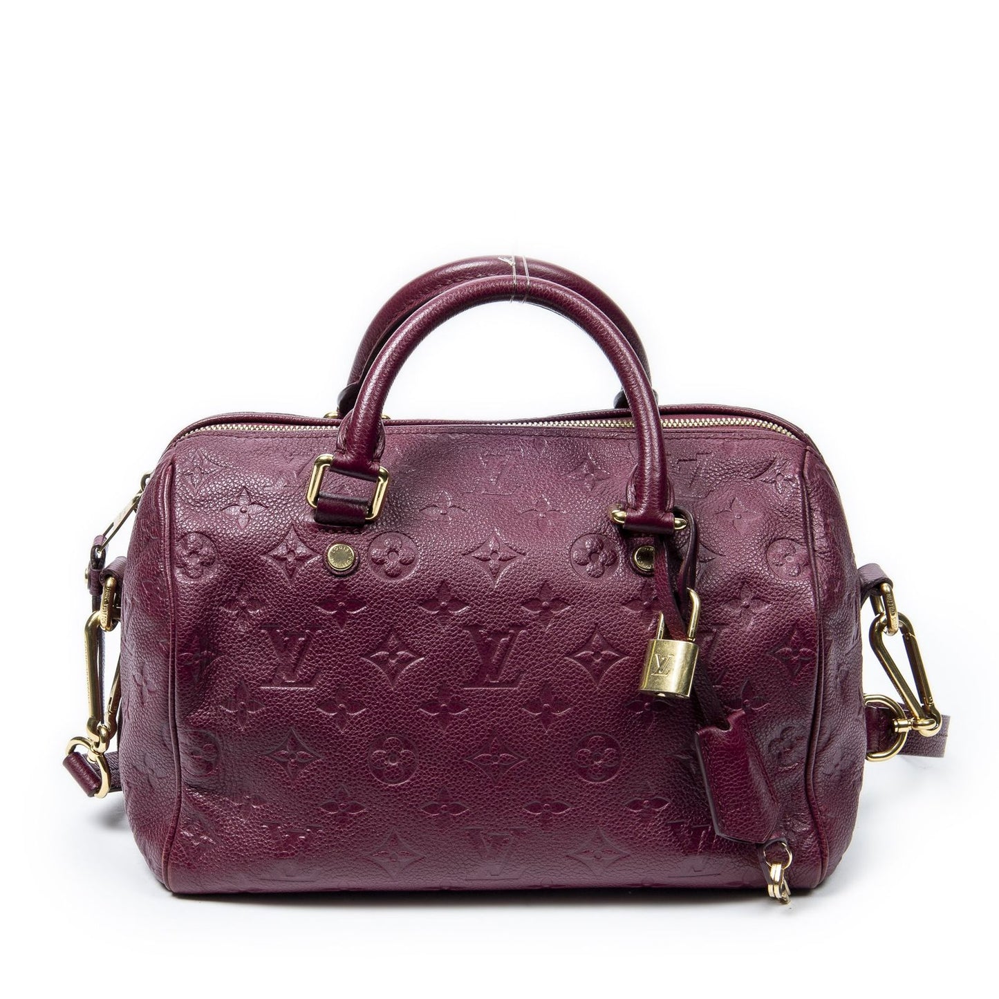Louis Vuitton Speedy Bandouliere Raisin Monogram Empreinte Handbag