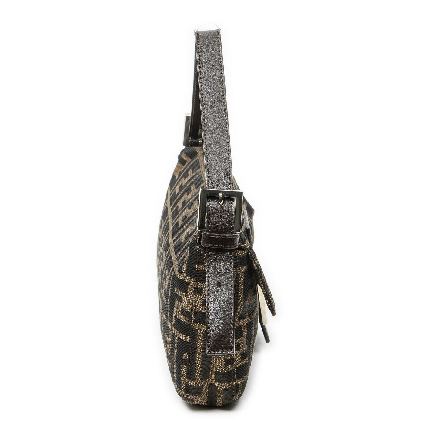 Fendi Baguette Brown Zucca Canvas Messenger Bag — view 4