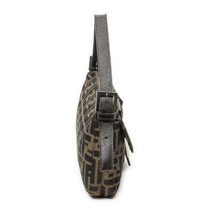 Fendi Baguette Brown Zucca Canvas Messenger Bag — view 4