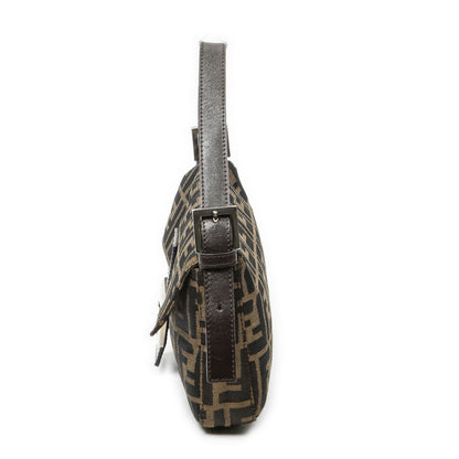 Fendi Baguette Brown Zucca Canvas Messenger Bag — view 3