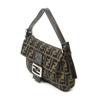 Fendi Baguette Brown Zucca Canvas Messenger Bag — view 2