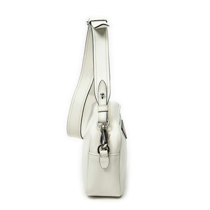 Prada Monki Pattern Camera Bag Ivory Calfskin Leather — view 4