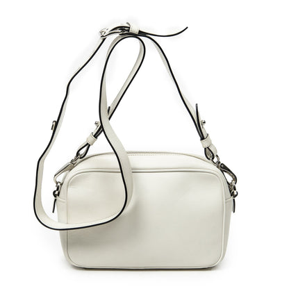 Prada Monki Pattern Camera Bag Ivory Calfskin Leather — view 5