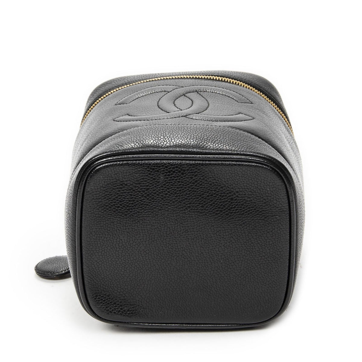 Chanel Timeless Tall Vanity Case Black Caviar Leather — view 6