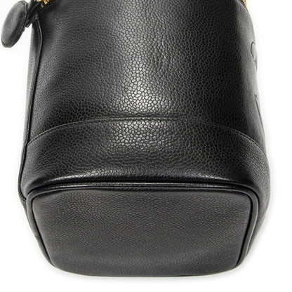 Chanel Timeless Tall Vanity Case Black Caviar Leather — view 7