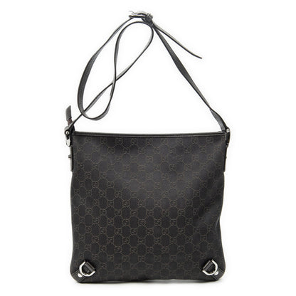Gucci Abbey D Ring Crossbody Dark Brown GG Denim Canvas — view 5