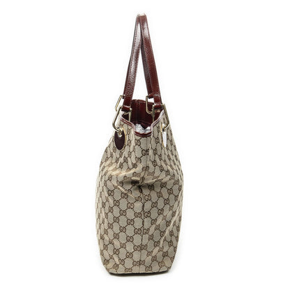 Gucci Eclipse Tote Bag Maroon Beige GG Canvas — view 4