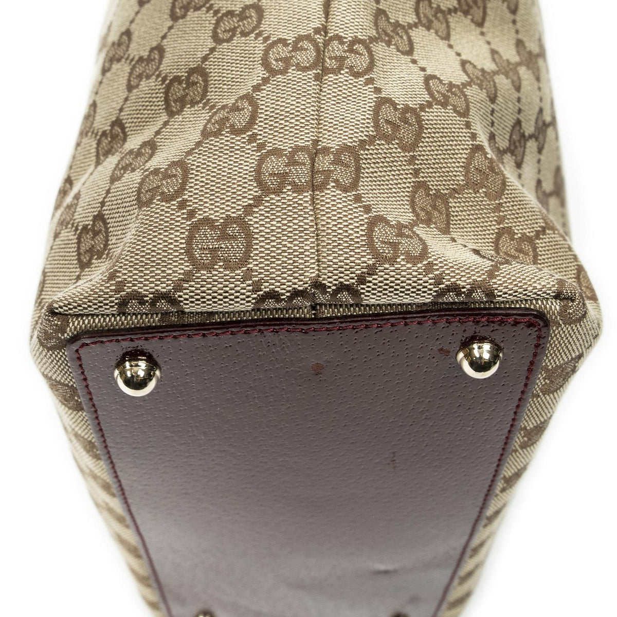 Gucci Eclipse Tote Bag Maroon Beige GG Canvas — view 7