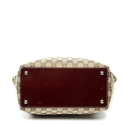 Gucci Eclipse Tote Bag Maroon Beige GG Canvas — view 6