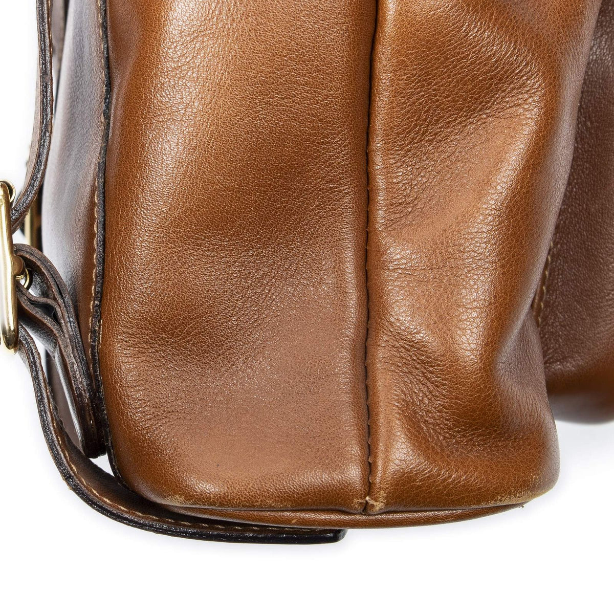Gucci Mini Bamboo Backpack Tan Calfskin Leather — view 8