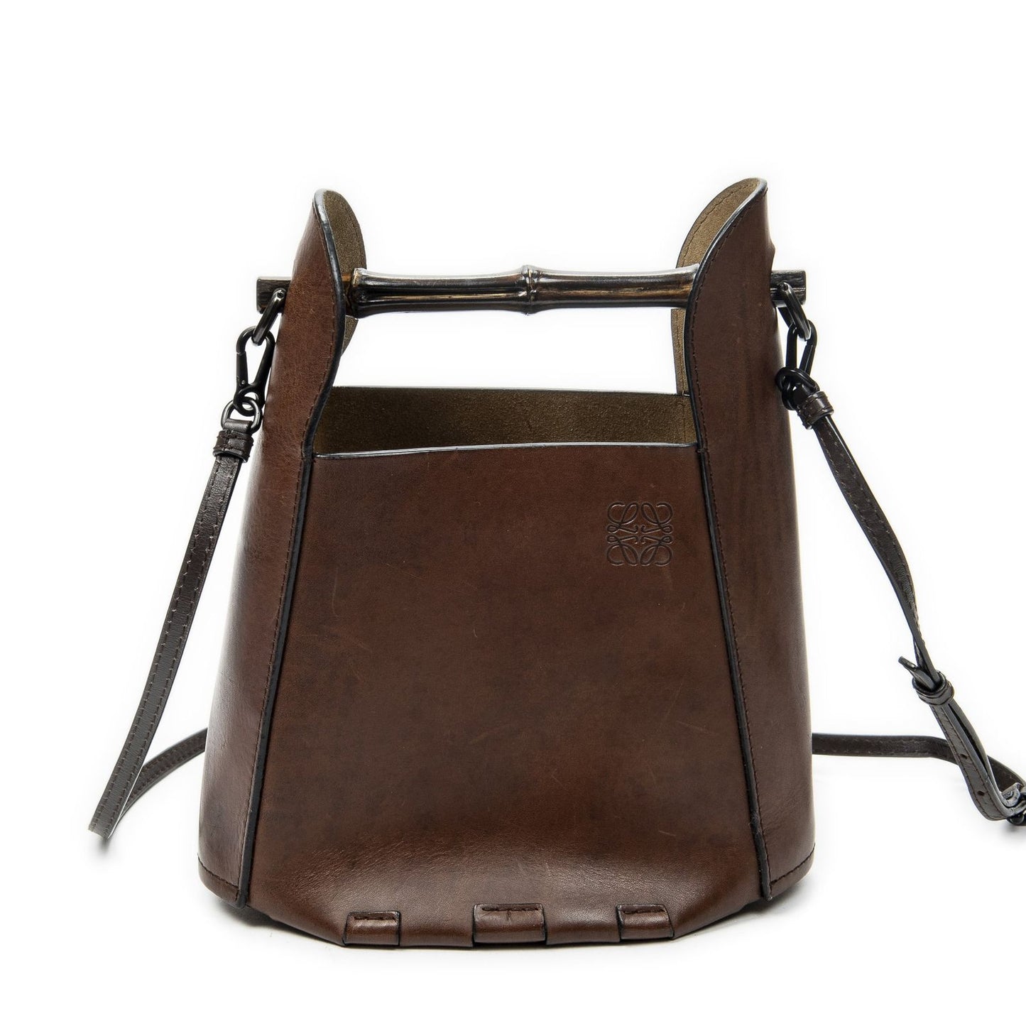 Loewe Bamboo Crossbody Dark Brown Calfskin Leather